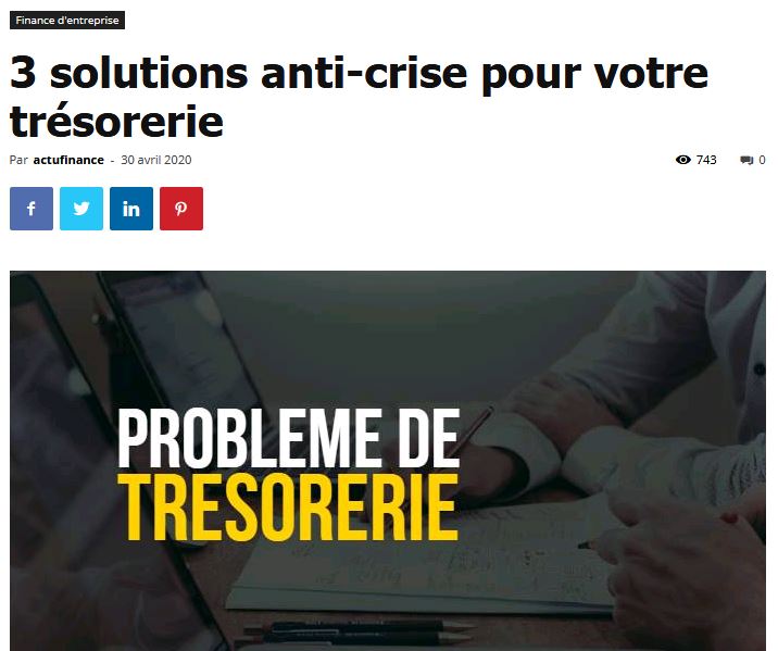 3 solution anti-crise